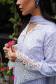 Cutwork Embroidered Lace - White. 