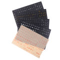 English 120 Keys Matte Standard Waterproof Keyboard Stickers Letter Alphabet. 
