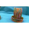bangles (Churia) full Bundle of 12 Bangles in 12 colors metal material. 