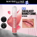 Maybelline New York Lifter Gel™ Oil-in-Gel Lip Gloss Infused with Hyaluronic Acid StrawberryShake. 