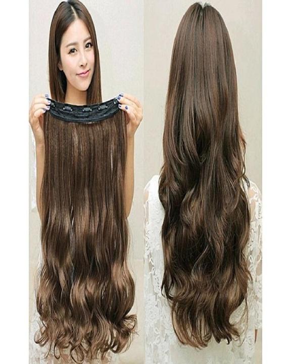 Curly Hair Extensions For Women Natural Brown