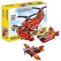 Decool Architect Creator - 3 in 1 - Red Rotors Helicopter Building Blocks Set - 3107. 