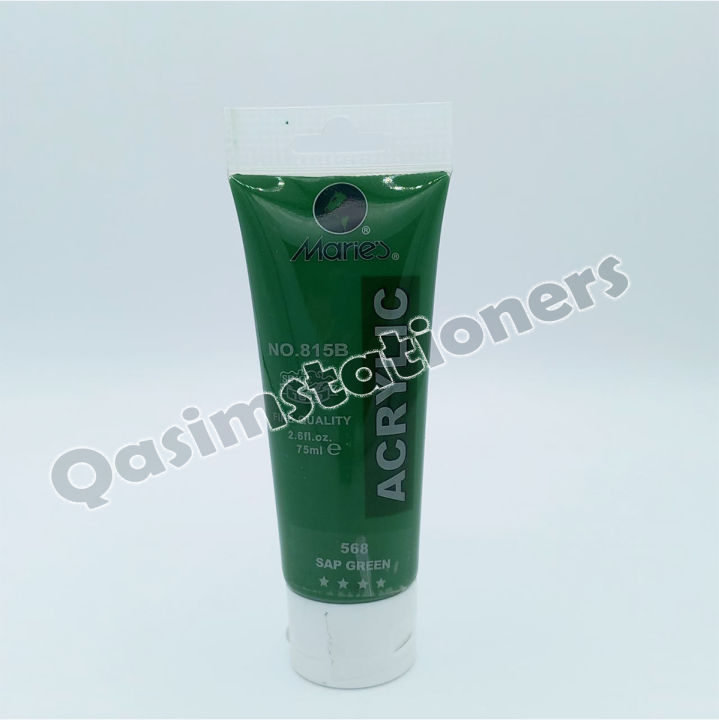 Marie's 75ml Acrylic Colors Paint Tubes-568 Sap Green