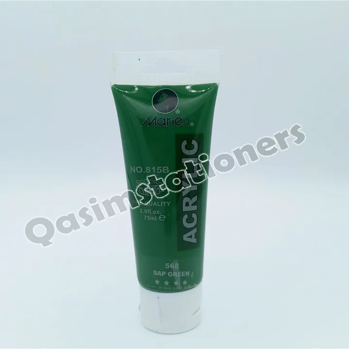 Marie's 75ml Acrylic Colors Paint Tubes-568 Sap Green