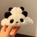 Cute Panda Hold Bamboo Hair Claw Clip Creative Exquisite Animal Shark Clip For Women Girls Fashion Headwear Hair Accessories New. 