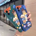 JIUMOO For iPhone 5s Case Thin New Design Case Side Phone Case Square Edge Silicone Casing Cartoon Fox Full Back Cover Camera Cases Shockproof Protection Softcase. 