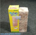 Jenga Wooden Blocks Number and Multicolor 54 Blocks with 4 Dice Stacking Tumbling Tower - Large Size Tower. 