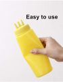 (Pack Of 2) 3 Nozzles Squeeze Bottles Plastic Squeeze Bottles For Condiment Sauce Dressings Ketchup Oils (400ml). 