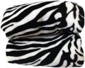 Faux Fur Zebra Print Throw Blanket For Bedding. 