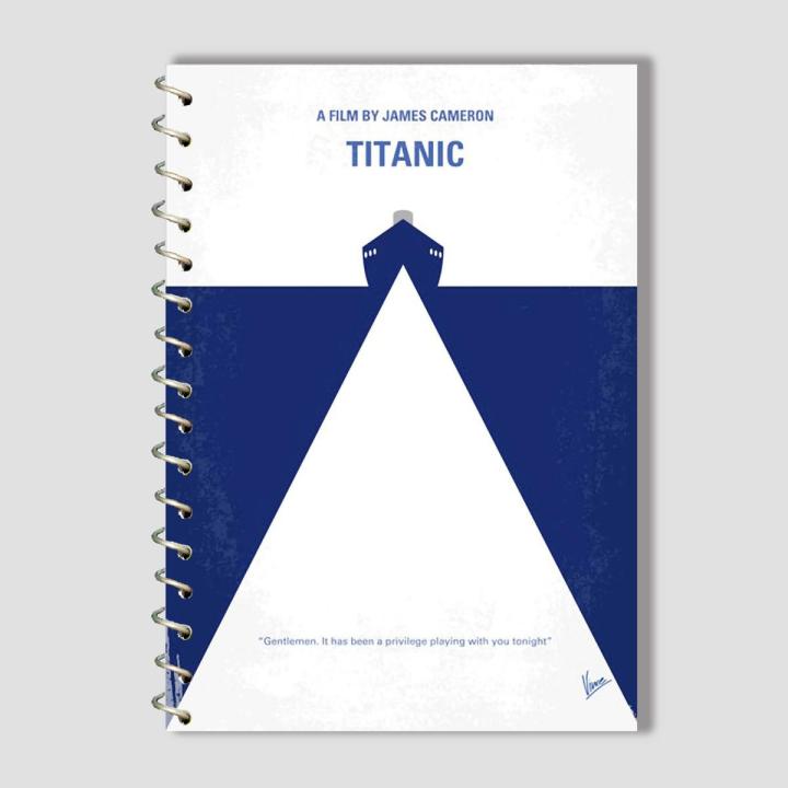 Spiral Notebook A4 or A5  -  Titanic