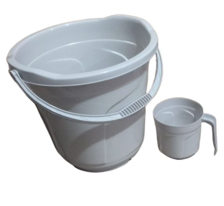 Bathroom Bucket 20 Liters with Mug Thick Plastic