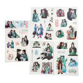 6 Pcs/Set Anime The Scum Villain’s Self-Saving System Decorative Sticker Ren Zha Fan Pai Diary Scrapbooking Label Stickers. 