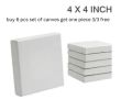 Canvas 3/3,4/4mini canvas board use for painting select pack of one for one and 4 for 4 pieces. 