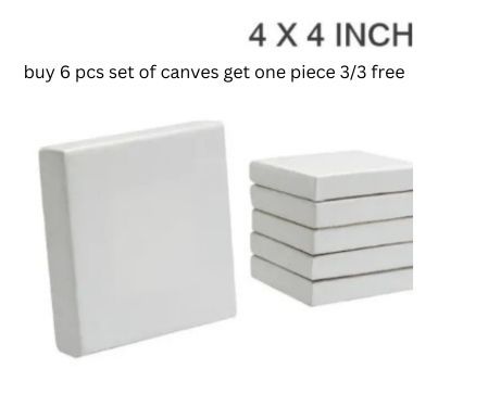 Canvas 3/3,4/4mini canvas board use for painting select pack of one for one and 4 for 4 pieces