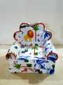 3 Layer Cute Children Seat Kids Cartoon Printed Sofa Cum Bed 2 in 1 , 100% Cotton Fabric,. 