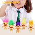 Loveseason Troll Doll Ornament Long Hair Leprocauns Doll Figure Cartoon Model. 