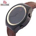BELLEDA Original Digital leather Strap Wrist Watch For Men -9098. 