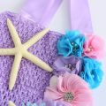 Girls Pastel Ariel Mermaid Tutu Dress Under the Sea Theme Birthday Party Costume with Flower Headband Ocean Flower Dresses 1-12Y. 