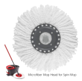 2 PCS Mop Refill Spin Rotating Magic Microfiber Replacement Head Mop Cloth Clean Tool Refill Mop Head Universal Size Round. 