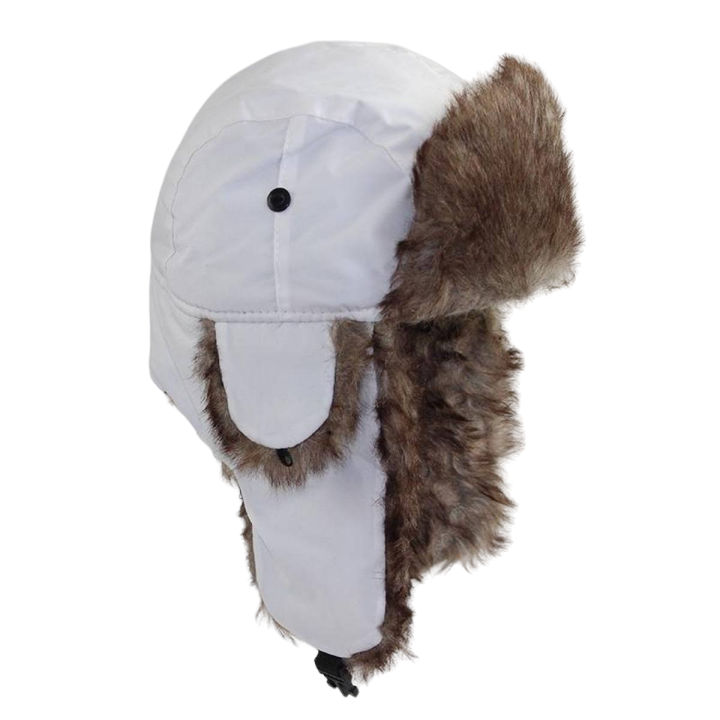 Men Women Russian Hat Trapper Bomber Warm Trooper Ear Flaps Winter S Hat Cap Headwear