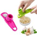 Multifunction Plastic Stainless Steel Garlic Press Mini Ginger Grinding Grater Garlic Crusher Peeler Press Grater Slicer Cutter. 