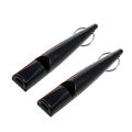 FLYEER Dog Training Whistles, Dog Whistle 210.5 with Lanyard, Black Dog Whistle for Recall, Barking (2 Pack). 