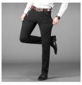 Black Pant for men - Black Cotton Jeans - Male Pants straight pocket All seasons Pants. 