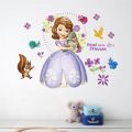 Cartoon Lovely Princess Sofia Dance Children Kids Bedroom Computer Decoration Wall Stickers Decal Art Mural. 