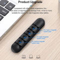 5 Holes Cable Organizer Silicone USB Cable Winder Desktop Tidy Management Clips Cable Holder for Mouse Headphone Wire. 