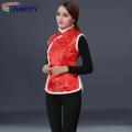 Women New Year Coat Chinese Style Sleeveless Festive Winter Coat. 