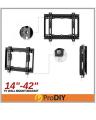 LCD LED TV Bracket Flat Panel Fixed Mount Wall Mount 14"~42" Screen HDTV. 