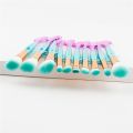 1 SAIANTTH 10Pcs Lucky Fish Makeup Brushes Set Pink Blue Scattered Powder Eye Shadow Brush Kit Cosmetic Beauty Tools Maquiagem. 