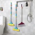 Wall Mounted Mop & Broom Holder – Self-Adhesive, Waterproof Multi-Tool Organizer Rack with Hooks – No Drill, Space-Saving Storage Solution for Kitchen & Bathroom Cleaning Tools. 