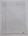 Assignment Papers Sheets, A4 Size, Narrow Lines, 70 Grams, White and Color Border, Single Sided & Double Sided.. 