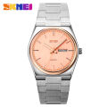 SKMEI【Free Gift】New Casual Quartz Clock Male Full Steel Time Week Date Sports Watch Mens Waterproof Business Fashion Wristwatches Man reloj hombre For Men 9288. 
