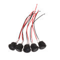 5Pcs Round Rocker Switch ON Off SPST Mini Toggle Switch 12V For Car Automotive RV 2 Pin Switch Mini Rocker Switch With Wire. 