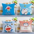Doraemon pillow cartoon sofa living room pillow Doraemon Tinkerbell cushion pillow case children's gift. 