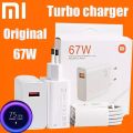 Original 67W Turbo Charger with Free 6A Super Fast Turbo Charging Cable Type C for Mi 11 Pro, Mi 11 Ultra, Mi 11T, Poco F3, Poco X3 GT, Poco F3 GT. Turbo Charger 67W Fast Charge Power QC 4.0 Adapter GAN For Redmi  10 Pro, Mi 10T, Poco M3-33W, 55W, 120W.. 