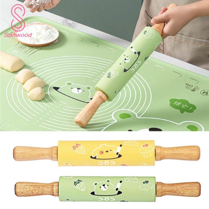 Dough Roller Simple Operation Silicone Flour Baking Roller