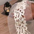 Cutwork Lace - Organza Embroidery - White - Centre. 