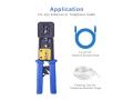 RJ45 Pass through  special crimper tool with automatic Cutting For crimping Passthrough Connector. 