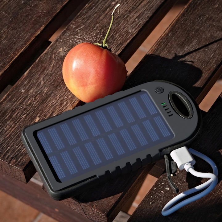 5000mAh Solar Power Bank Portable Charger for Mobile Devices, High-Capacity Fast Charging