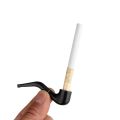 Portable Mini Tobacco Pipe - Durable Wooden Sherlock Pipe. 