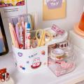 Compact Stationery Holder Innovative Stationery Storage Large Capacity Storage Box Cute Pen Holder Creative Stationery Organizer. 