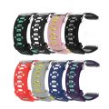 For Fitbit Blaze Two-tone Silicone Watch Band with Buckle. 