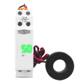 Din Rail Single Phase Ampere Meter Ac 40-500V Mini Modular Ammeter Gauge Indicator LED Digital Display, Not Transparent Durable Easy Install. 