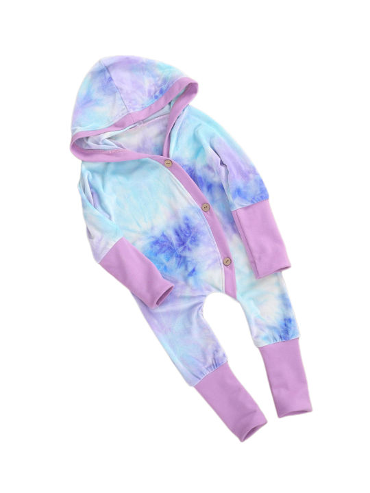 Baby%20Romper,%20Tie-Dye%20Print%20Long%20Sleeve%20Hooded%20Bodysuit%20Jumpsuit%20for%20Boys%20and%20Girls%20-%20Image%203