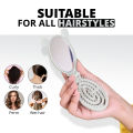 WBM Portable Grey Hair Brush with Mirror | Hair Brush for Men. 