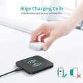 Choetech T511-S+T524-S Fast Wireless Charging Pad and Stand. 
