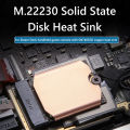 SSD Copper Heatsink Rust-proof Cooling Thermal Pad Polished Heat Sink Sheet for Steam Deck M.2 2230 for Steam Deck Game Consoles. 